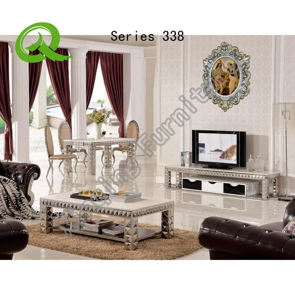 
Modern living room furniture marble design TV bench tv cabinet furniture 