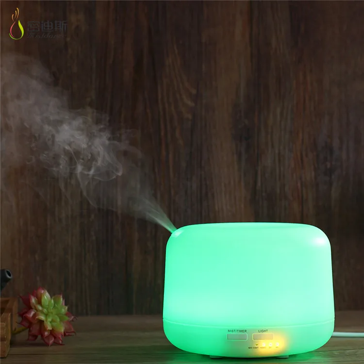 Portable electric ultrasonic mini air cooler humidifier led light essential oil diffuser 300 ml
