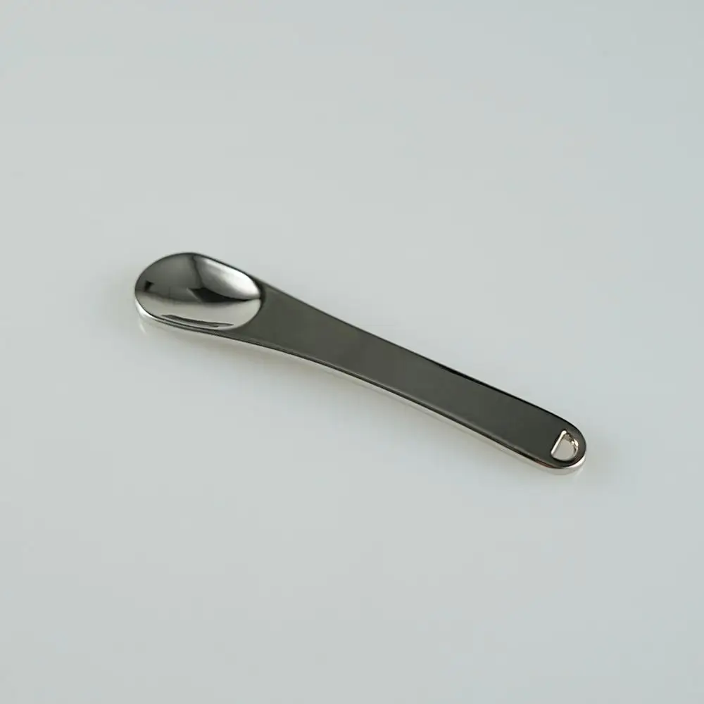
Metal Makeup Spatula, Mini Spoon, Beauty Scoop for Facial Cosmetic, Face Mask (Silver & Gold) 