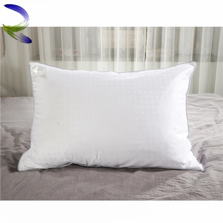 Китай Поставщик Пользовательские органический хлопок 100% утка перо подушка