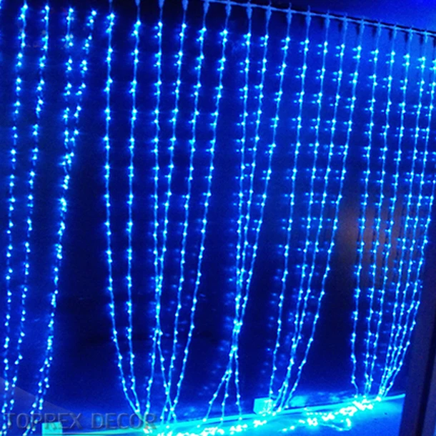 Waterproof Outdoor Wedding Fairy Decorative Curtain Led Lights 2m*2m Fairy Light Up Curtain Ready To Ship