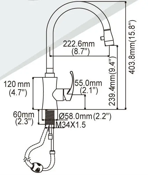 Customized Modern Brushed Single-Handle Pull-Down Kitchen Water Faucet