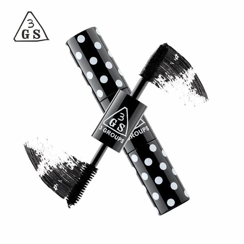 3GS Оптовая Расширенная вращение тонкий плотный без Halo макияж волна двойной головкой секрет тушь для ресниц кисточки