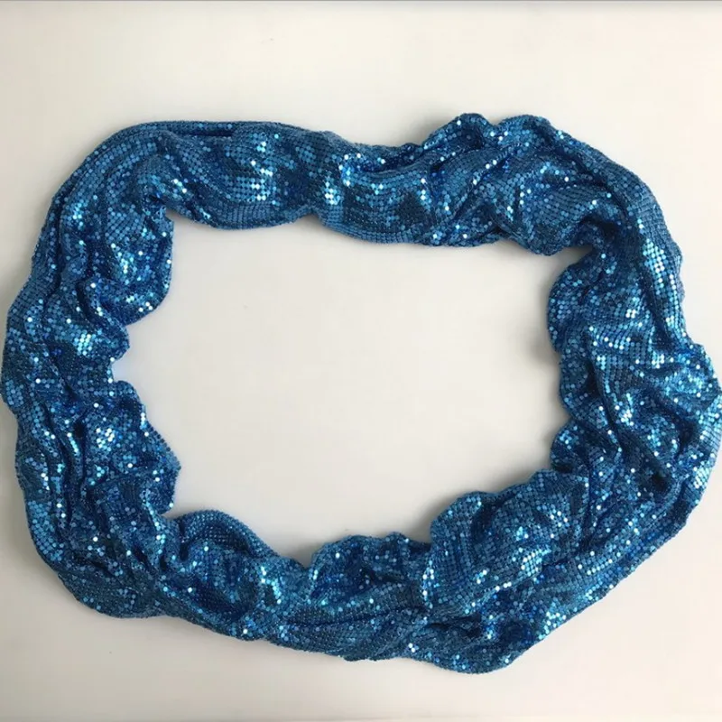 Metal drapery mesh curtain high quality chain for bag cloth accessory glitter sequin wall panels