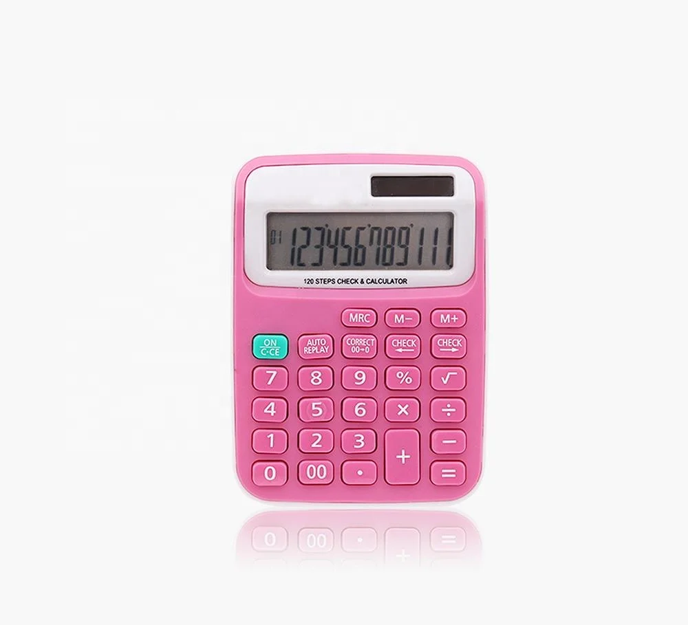 
Wholesale Cheap Price Business School Office Calculadora Colorful 12 Digit Electronic Mini Promotion Gift Calculator 