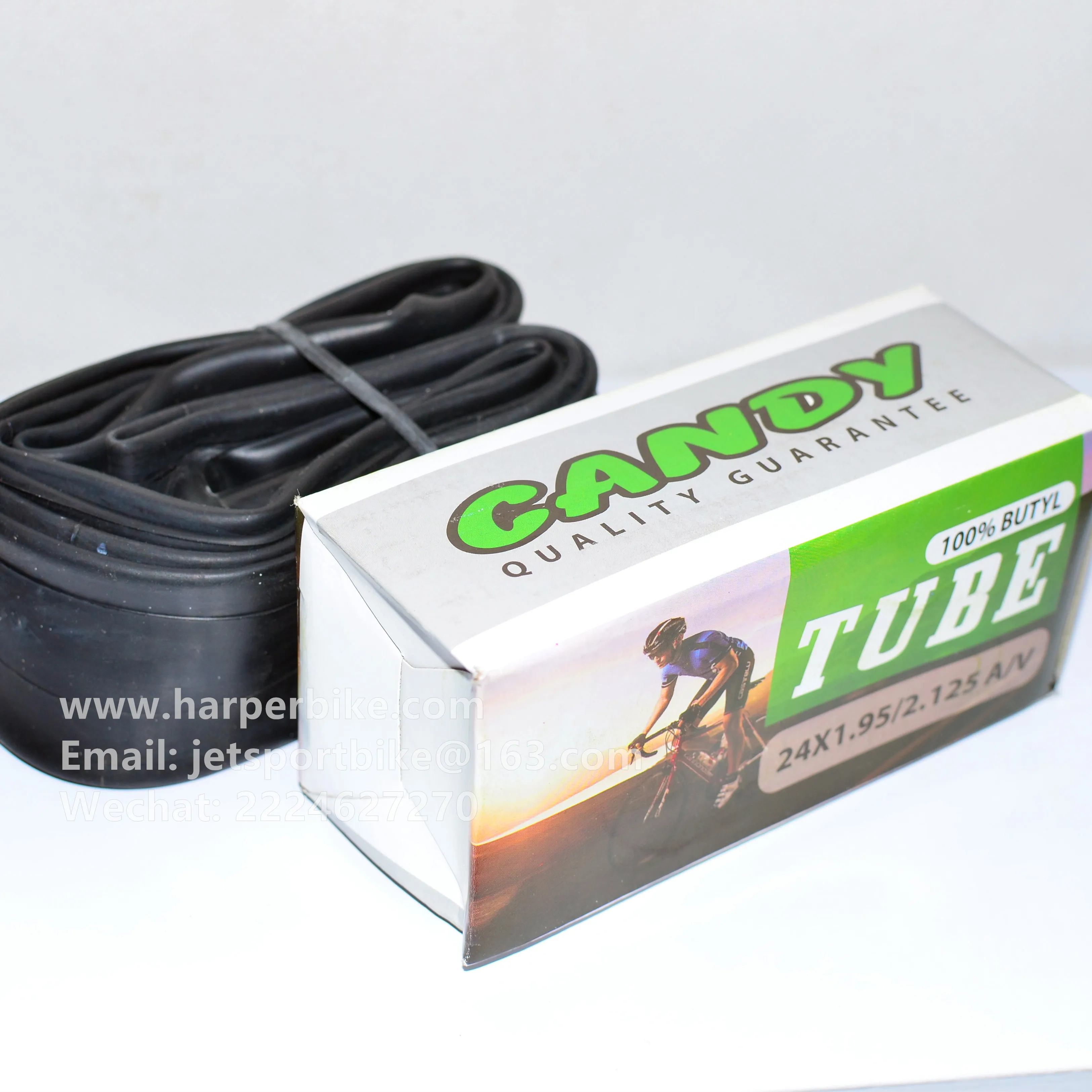 Good value butyl tube for bicycle with various sizes
