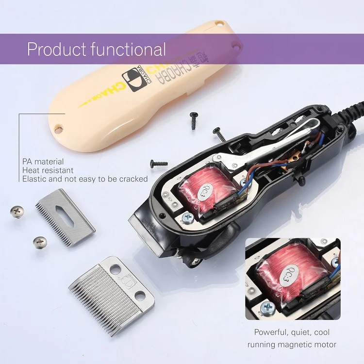 Original CHAOBA CB-808 Professional  Salon Barber Electric Hair Clipper Hair Cutter