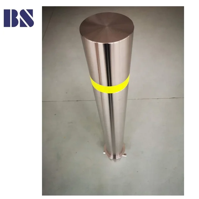 Manual Bollard Stainless Steel Bollard Fixed for Access Control and Roadway Safety