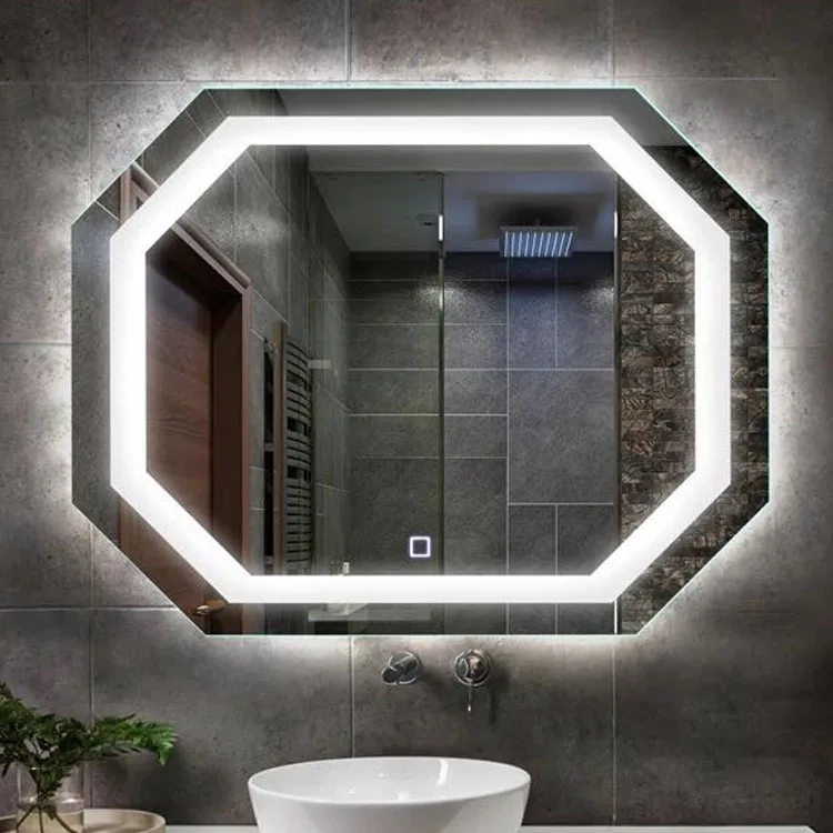 Светодиодные настенные зеркала для домашнего салона, ванной комнаты, CE/ROSH/IP44, оптом