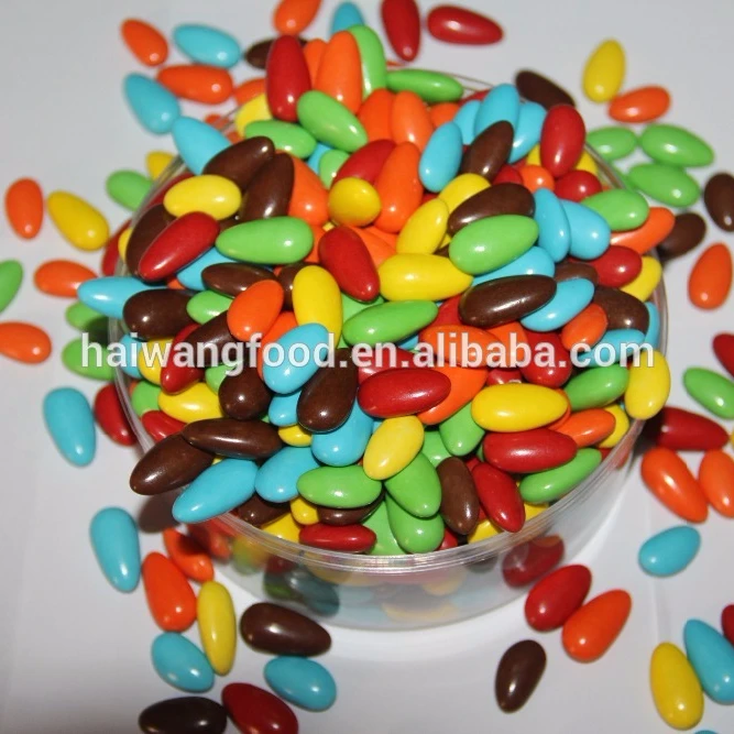 Шоколадные бобы в форме миндаля