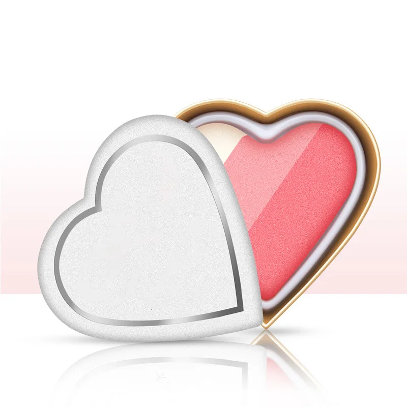 Индивидуальные Румяна теплый цвет сердце румяна