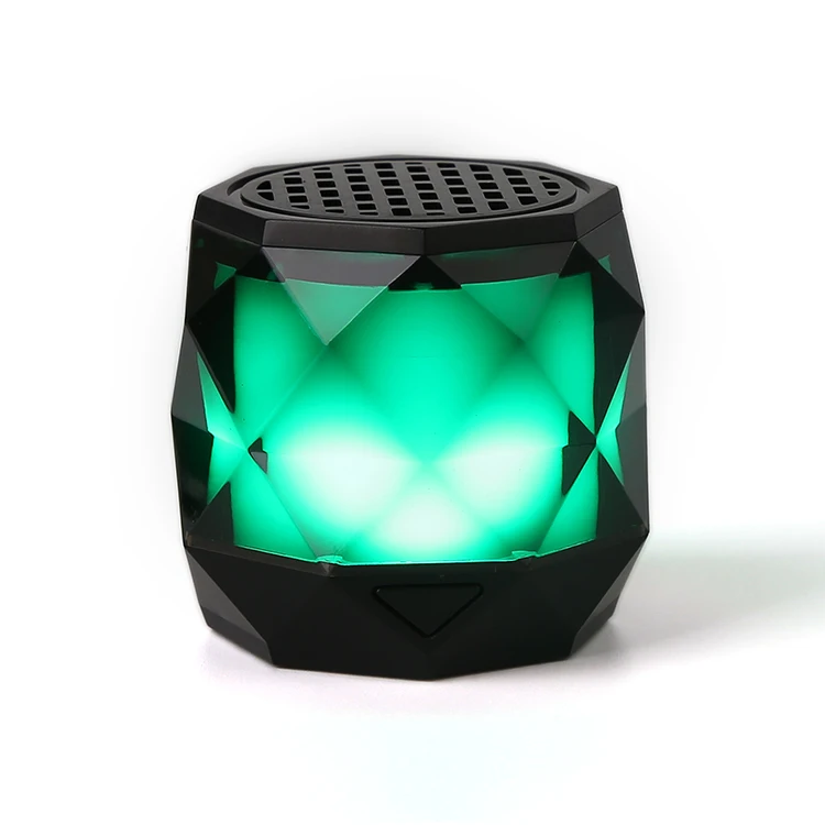 TWS Finger Style Mini Portable LED Bluetooth Speaker Light Wireless BT Speaker