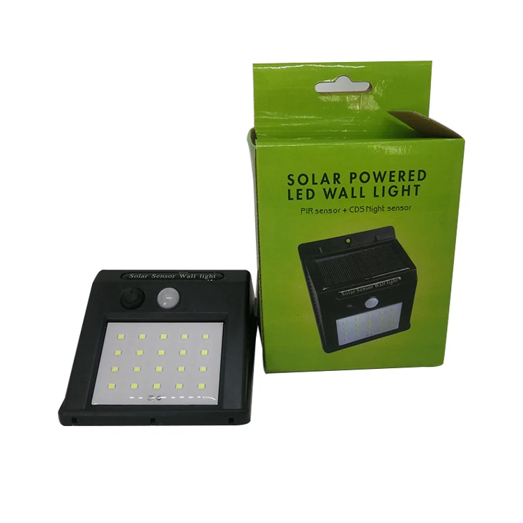 
Free shipping Solar Motion Sensor Wall Light Solar Powered PIR Motion LED Wall light 