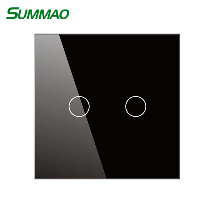 Закаленное стекло 12 В в 2 банды 2 way z-wave сенсорный выключатель, светодио дный светодиодный переключатель eu