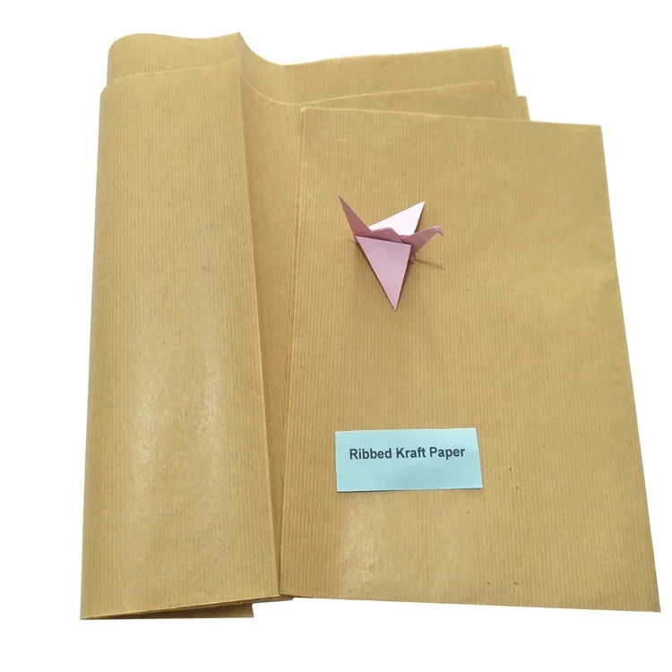 factory supply packing paper MG brown ribbed kraft paper