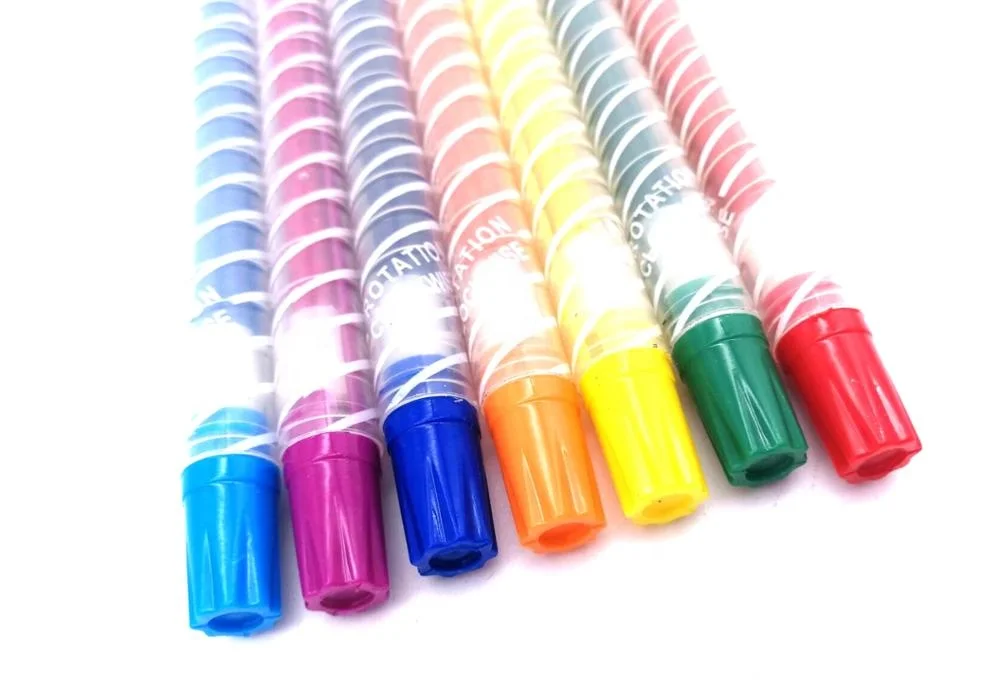 Mini twist plastic rotation crayon smooth drawing crayon for kids