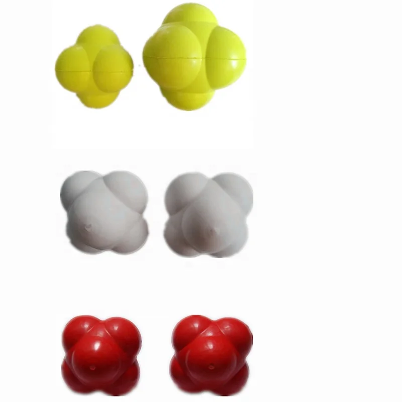 
Six Sided Sports Speed Boxing Training Agility Softball Baseball Reflex Reaction Bouncing Ball 