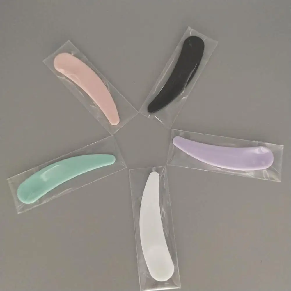 
wholesale cosmetic plastic spatula with individual package single packaging spatula 