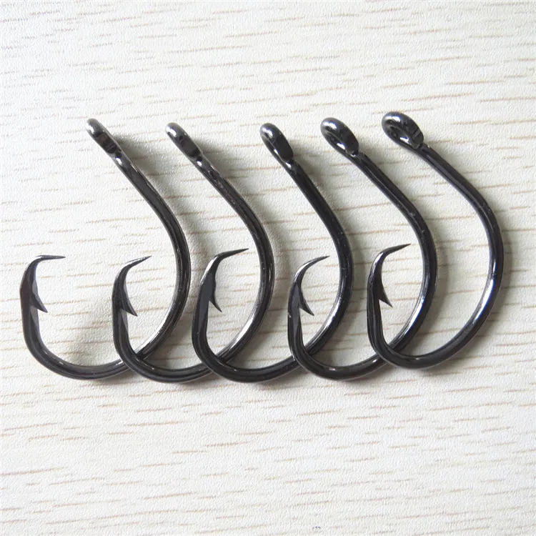 
8276 black white tin silver high carbon steel treble china whole sale best salt water circle fishing hooks for fishing 