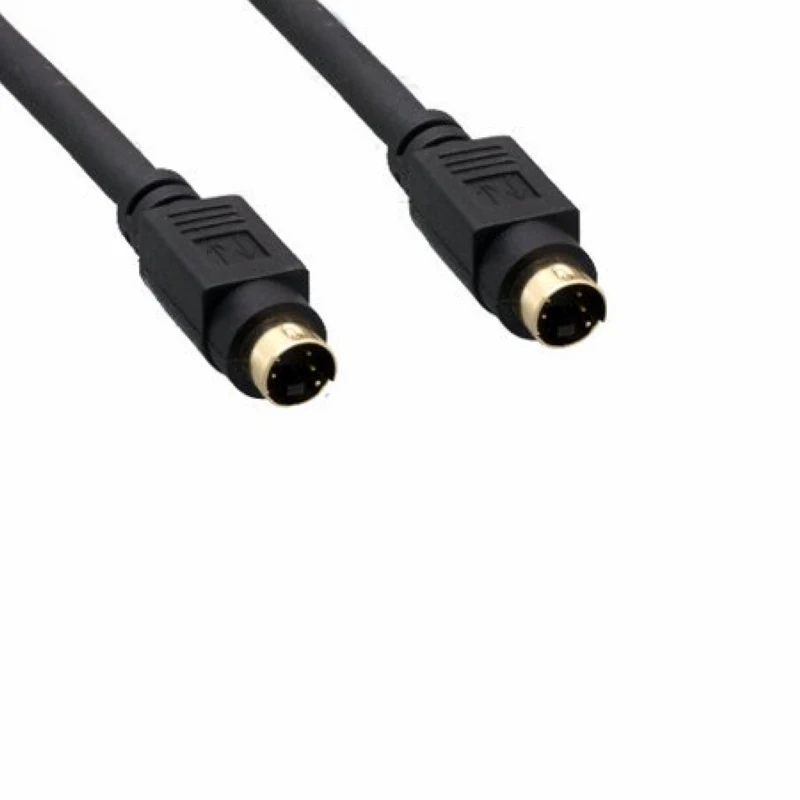 6 футов S-видео mini din 4 MDIN4 позолоченный 4-контактный штекер-штекер M/M Кабельный Шнур соединитель для видеокамер спутников DVD ПК