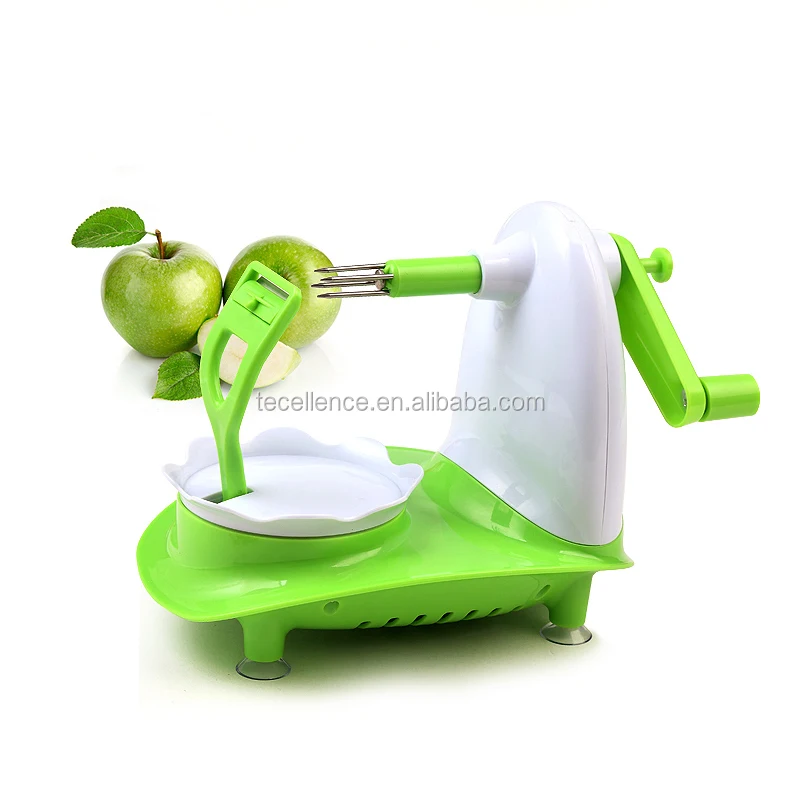 Factory Wholesale Manual Fruit Peeler Machine Pear Apple Slicer and Peeler with Anti-slip Suction Pad
