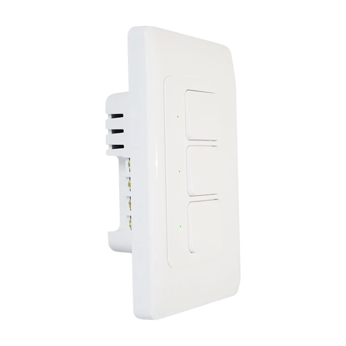 WiFi контролируемый умный 3 gang переключатель кнопки Панама переключатель питания 250 В