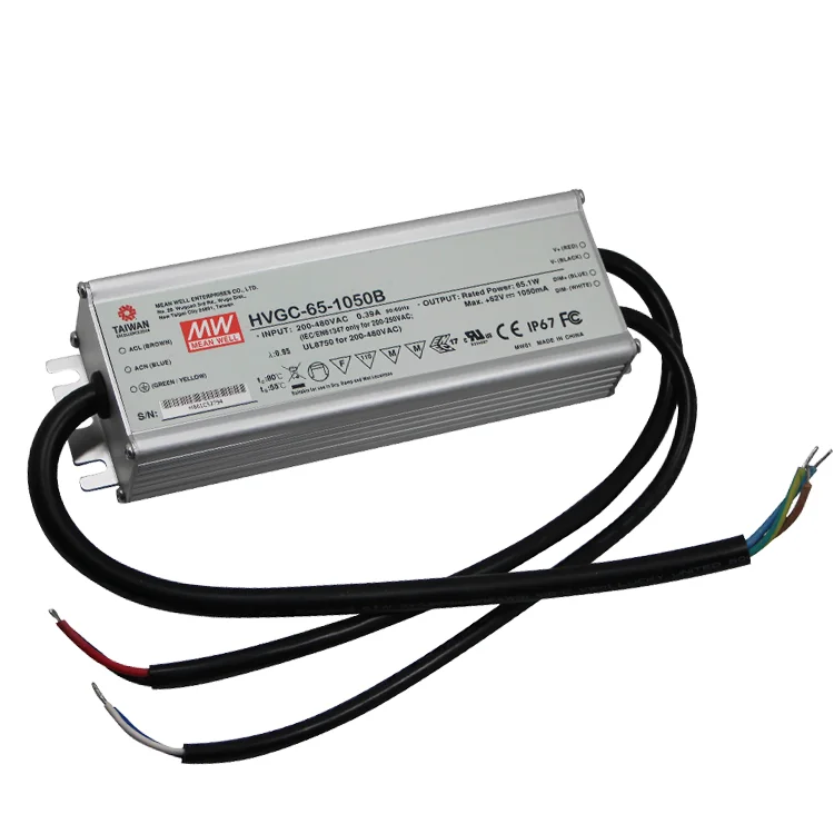 65 Вт 350mA блок питания для Xbox 360 Meanwell HVGC-65-350B постоянный ток светодио дный светодиодный драйвер