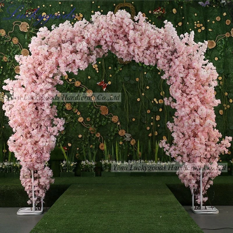 LG20190409-3 hot sale Wedding Stage Backdrop Decoration circle round metal wedding arch for flower decoration