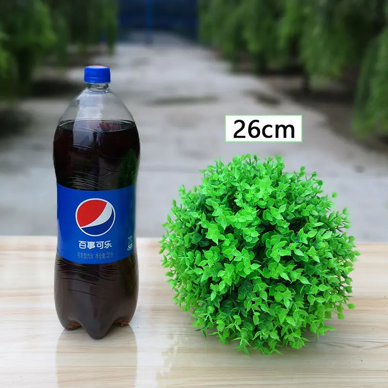 Factory price Outdoor Decoration Artificial Plant Topiary grass Ball
