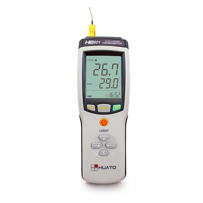 HE801 high temperature data logger oven K, J, E, t, r, S, N, b sensor type selectable