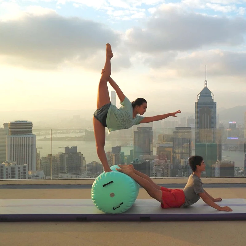 Gymnastics Air Track Home Training Set Gymnastic Barrel Tumbling Equipment Dwf Fabric