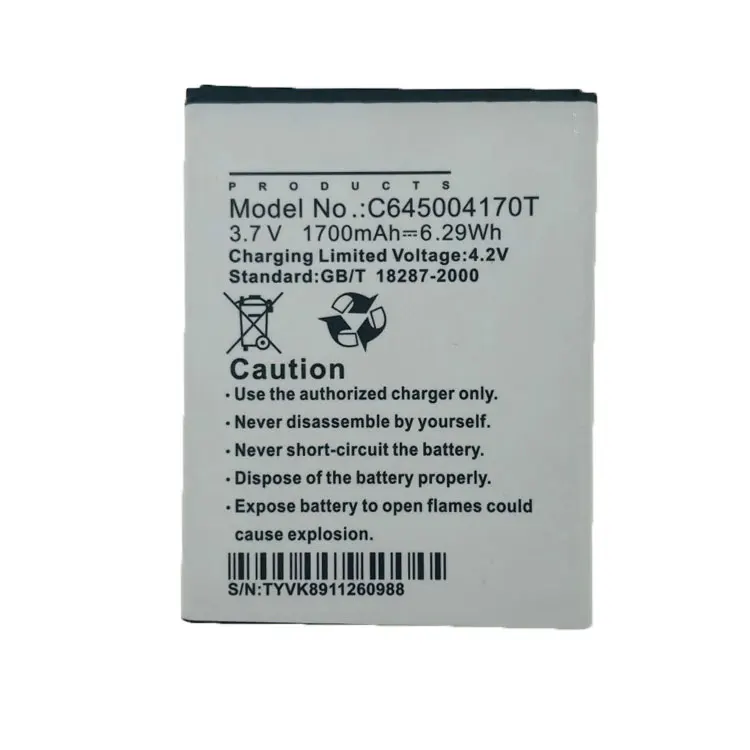 Производитель оптовая цена мобильного телефона оригинальный аккумулятор C645004170T для BLU Замена