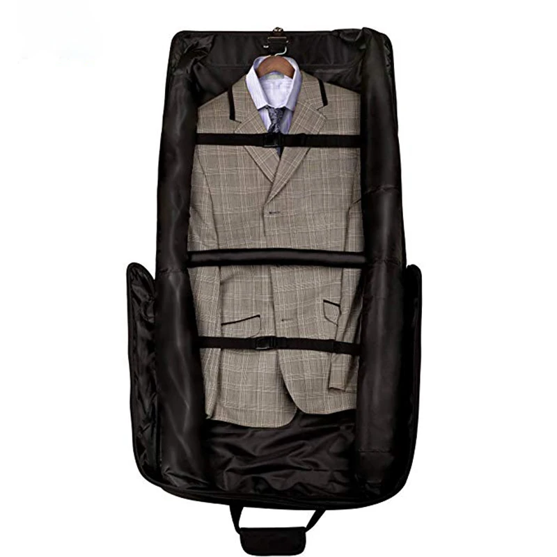 Waterproof travel 3 suit carry on garment bag for business with shoulder strap