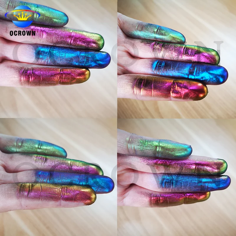 Aluminum iron oxide pigments duochrome powder chameleon effect eyeshadow pigments