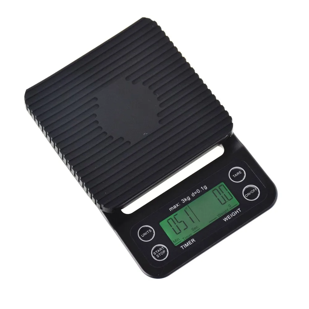 
Ecocoffee V60 barista Timing Scale 0.1-3000g Kitchen Scale with Timer American Coffee Maker Accessories 