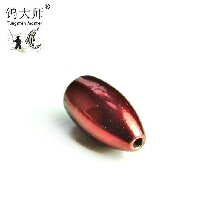 Purple Weight Fishing Sinker Lure Tungsten Bullet Shape Worm Weights Flipping Fishing Accessories