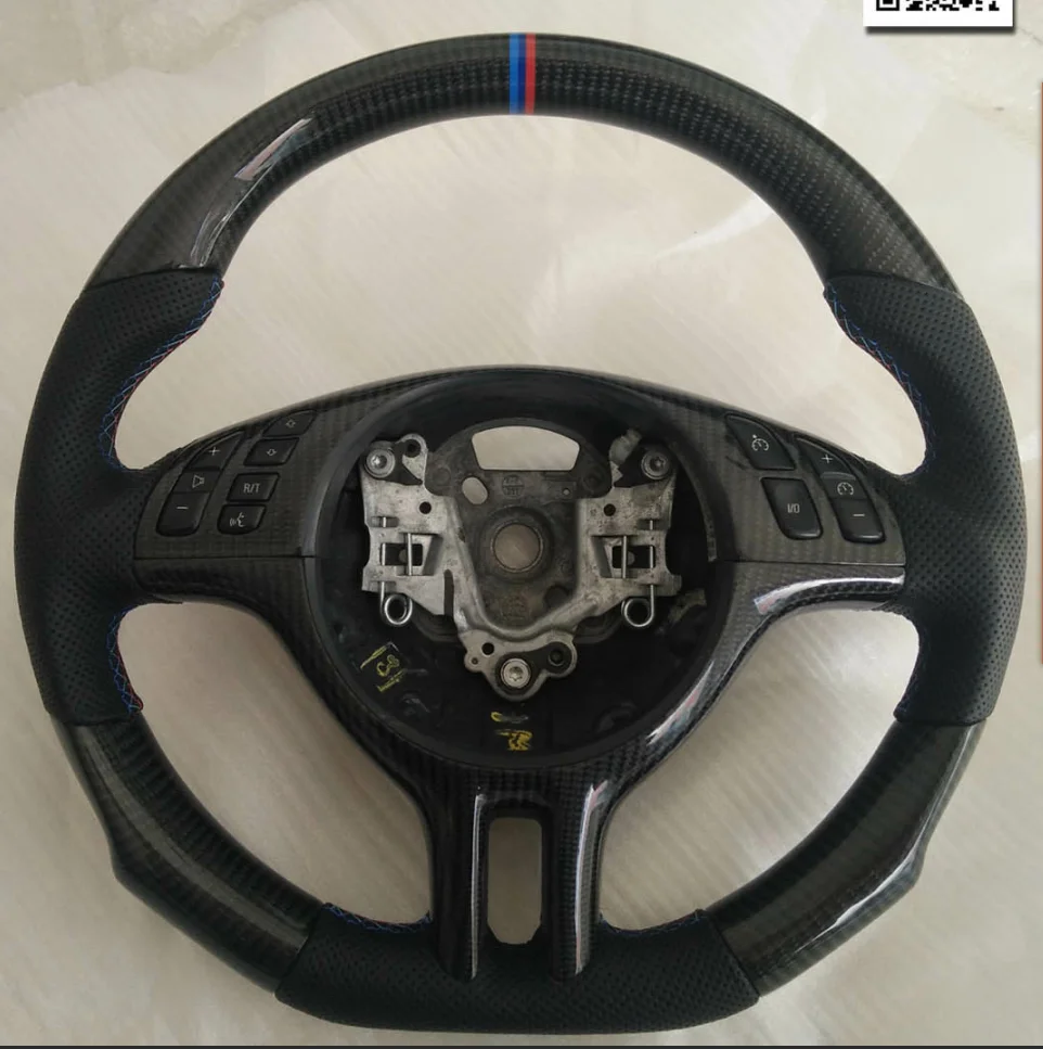 
Manufacture E46 Real Carbon Fiber Steering Wheel Fit For BMW 3 Series 