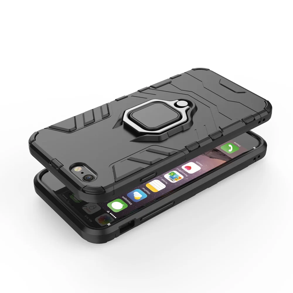 Невидимое кольцо-держатель чехол для телефона iPhone 7 Armor 2 в 1 с защитой от падения 8 x xs max