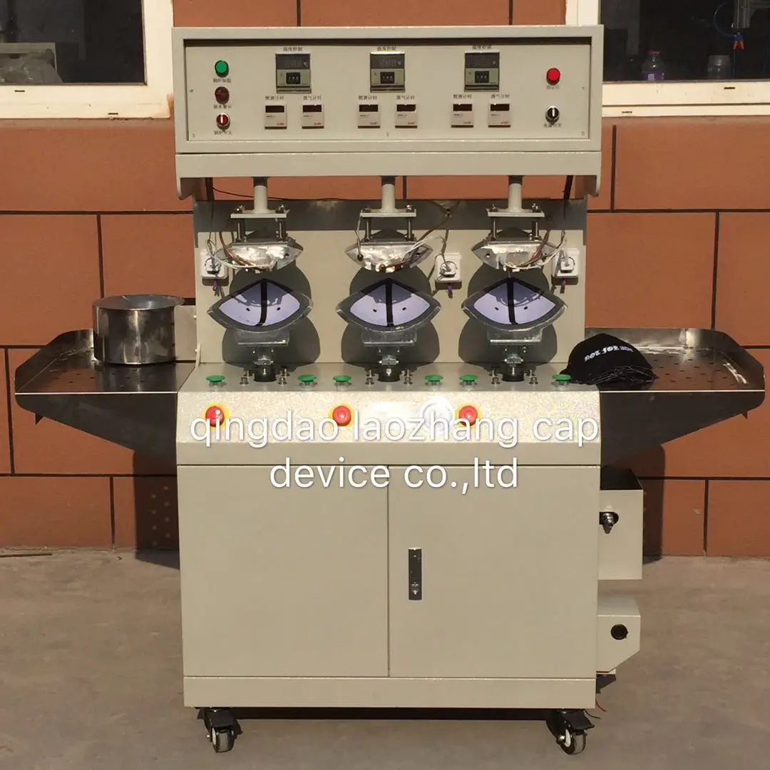 Заводская розетка, Высококачественная гладильная машина с четырьмя головками и автоматическим козырьком, термопресс для шляп