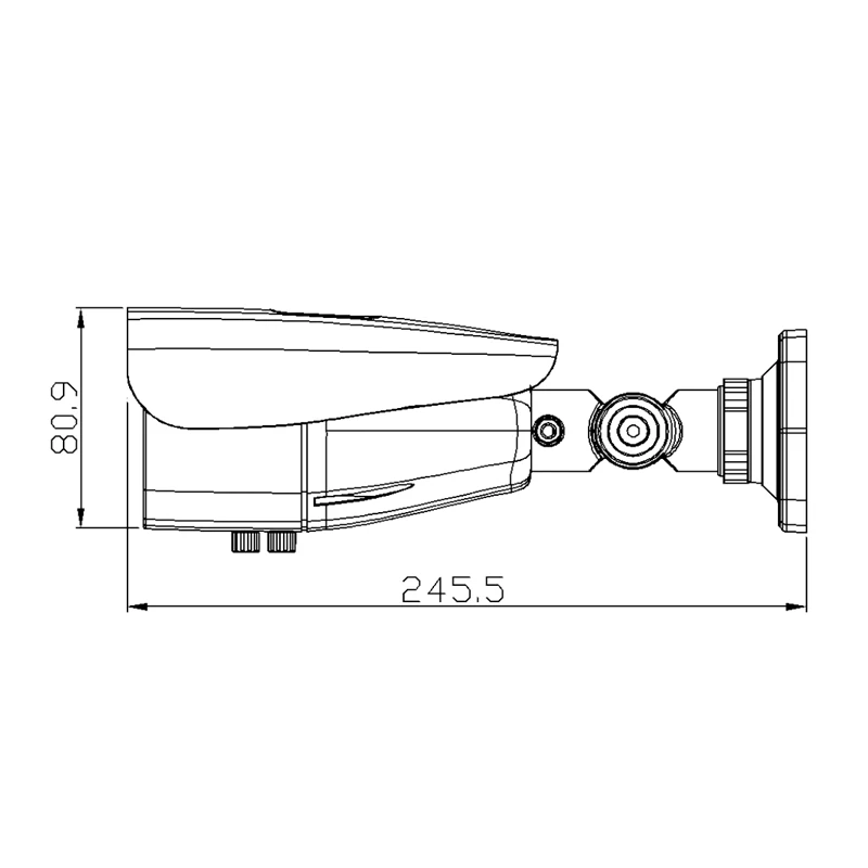 H.265 starlight 5.0mp seetong TH38M5  IP bullet Camera waterproof with two array IR led JD-WP1123IP5