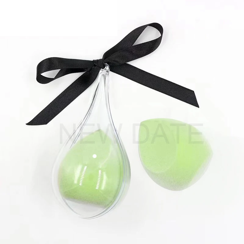 Индивидуальная фирменная губка для макияжа из микрофибры и бархата, без латекса