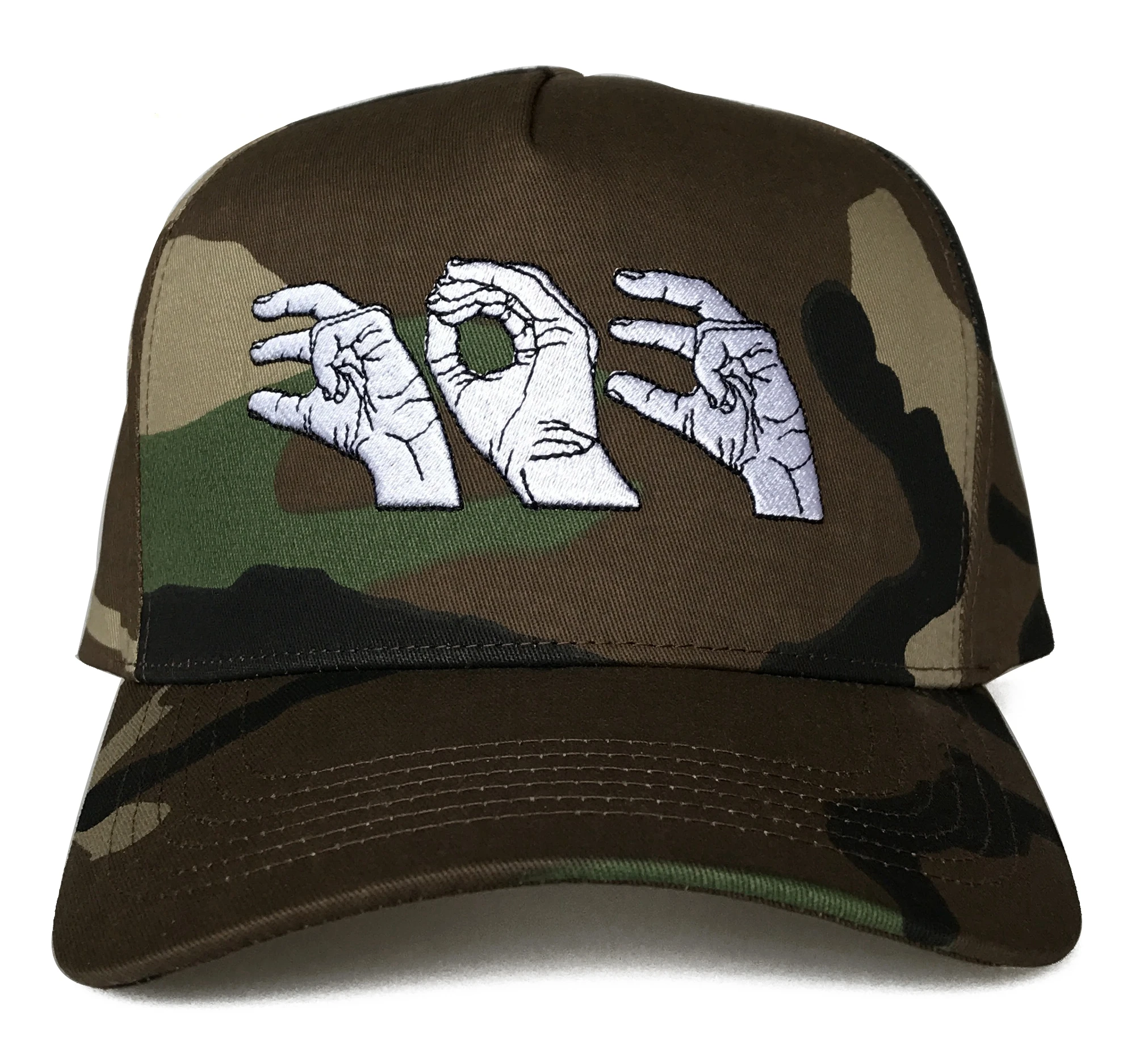 100% Cotton Hunting Wear Caps Custom Logo Camo Baseball Hats Camouflage Camo Baseball Caps