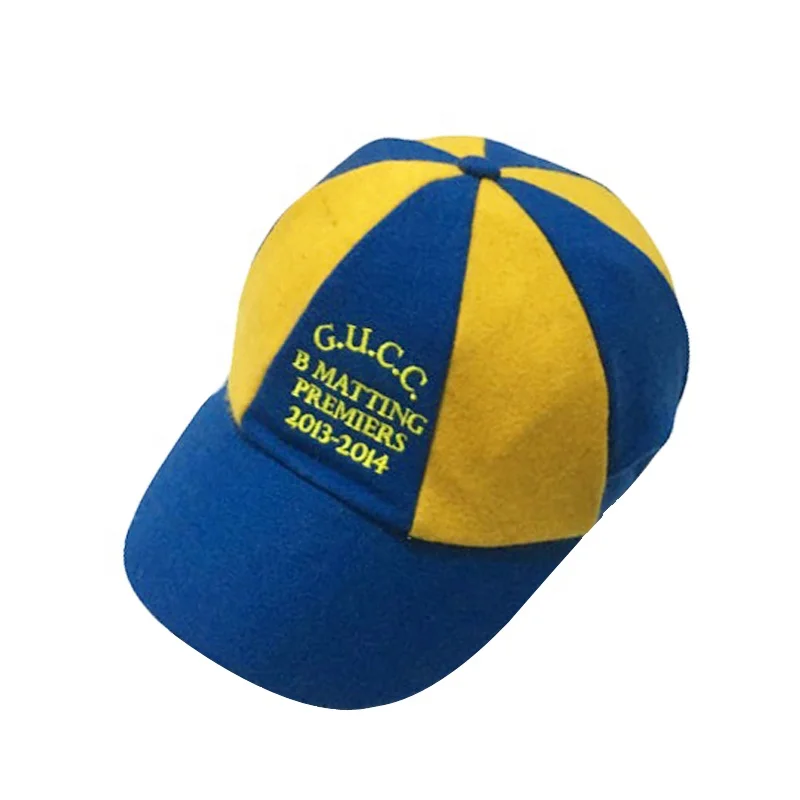 Wholesale Winter Aussie-style 8 Panel Cricket Baggy Woolen Green Caps Women