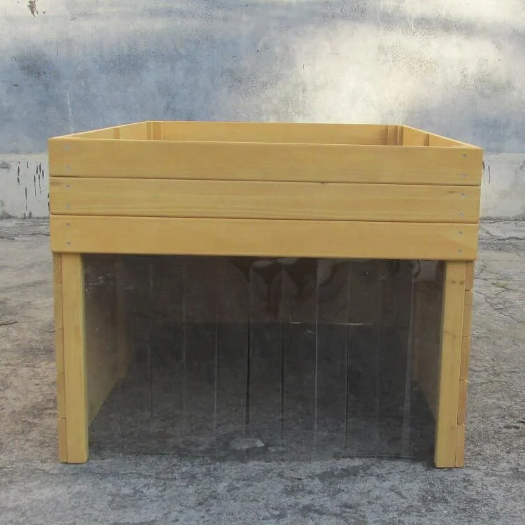 Hight-quality wooden lawn mower robot garage shelter flower pot