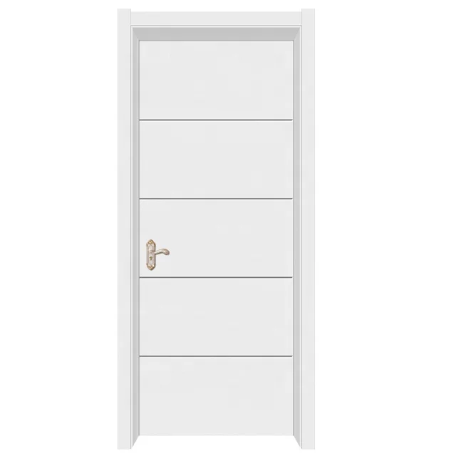 Anti-moisture WPC door panel interior flush Israel white door