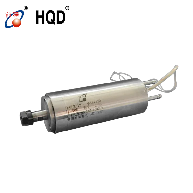 GDZ-12 экспортный мотор шпинделя 300 Вт водяное охлаждение высокоскоростной мотор шпинделя для станка с ЧПУ