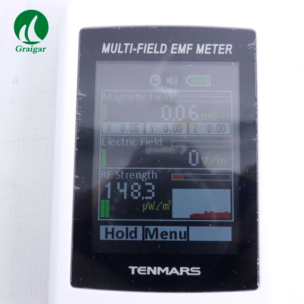 Tenmars TM-190 3 - Axis Radio Frequency RF Field Strength Meter/Electromagnetic Field EMF Tester 3in1 Test TFT LCD