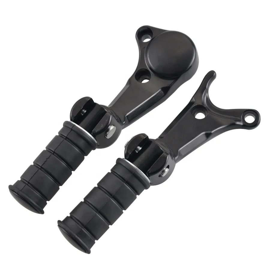 Pair Rear Black Passenger pegs Foot pegs Mount Bracket Fits For Victory Octane 2017 High Quality