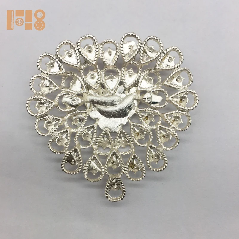 Acrylic Stones Rhinestone Wedding Brooch Hijab Pins