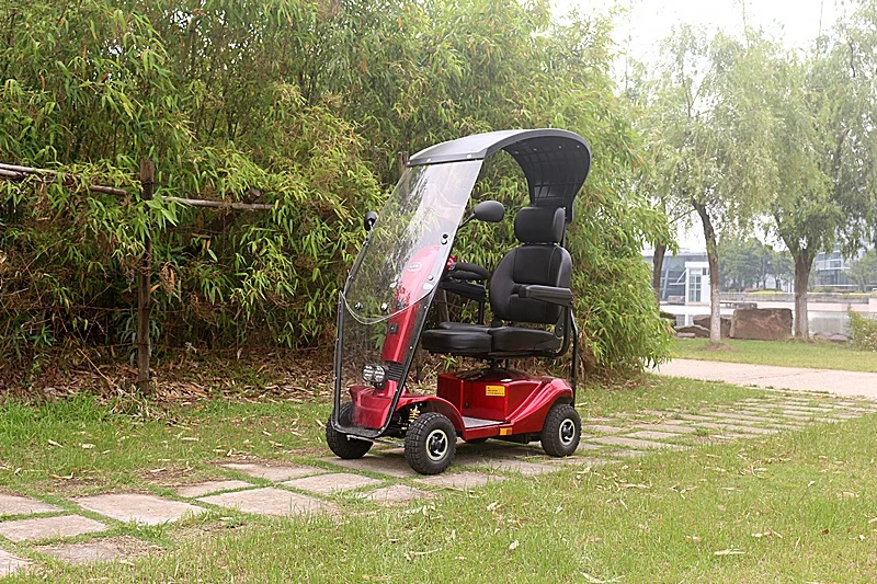 Wisking 4049 middle size electric scooter with windshield and roof